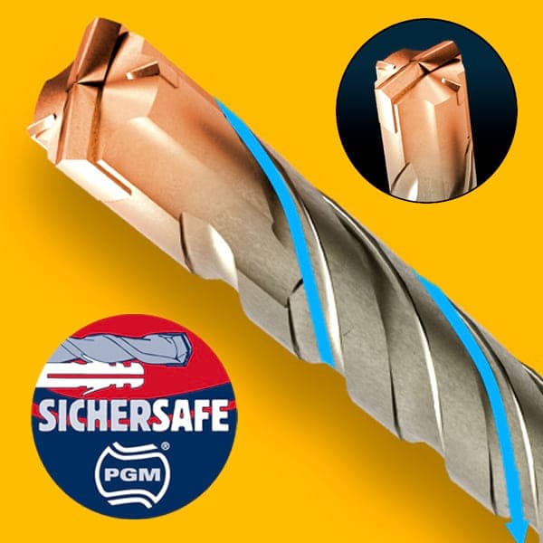 5x Bohrer SDS Plus Schaft - Ø:7 mm - GL: 260 mm