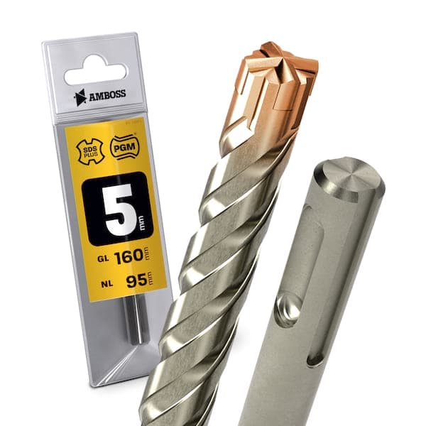 1x Bohrer SDS Plus Schaft - Ø:5 mm - GL: 160 mm