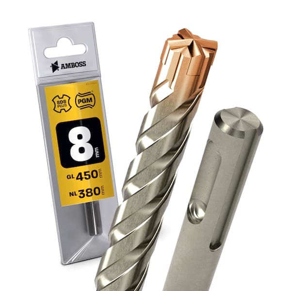 1x Bohrer SDS Plus Schaft - Ø:8 mm - GL: 450 mm