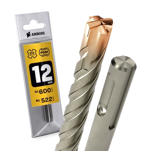 1x Bohrer SDS Plus Schaft - Ø:12 mm - GL: 600 mm