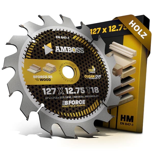 HM Kreissägeblatt - 127 x 2.2/1.6 x 12.75 Z18 WZ