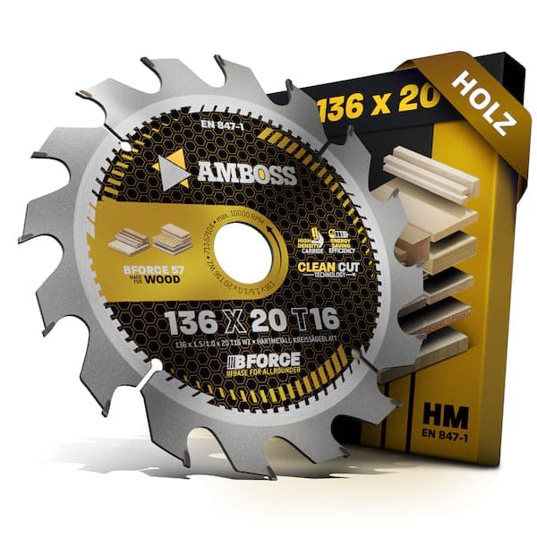 HM Kreissägeblatt - 136 x 1.5/1.0 x 20 Z16 WZ