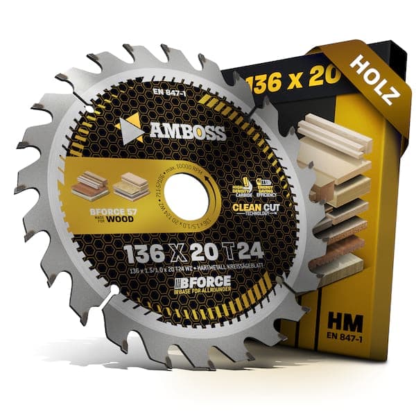 HM Kreissägeblatt - 136 x 1.5/1.0 x 20 Z24 WZ