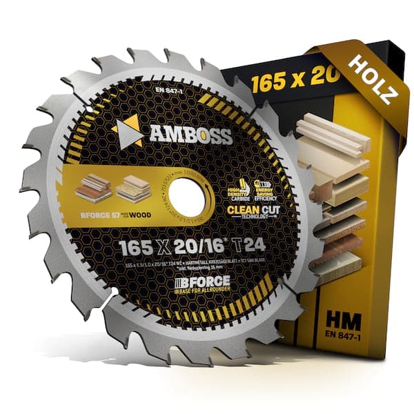 HM Kreissägeblatt - 165 x 1.5/1.0 x 20 Z24 WZ