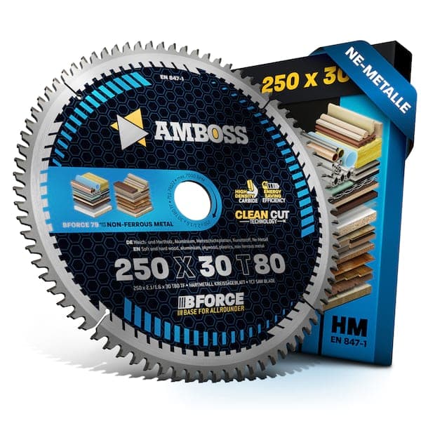 HM Kreissägeblatt - 250 x 2.1/1.6 x 30  Z80 TF