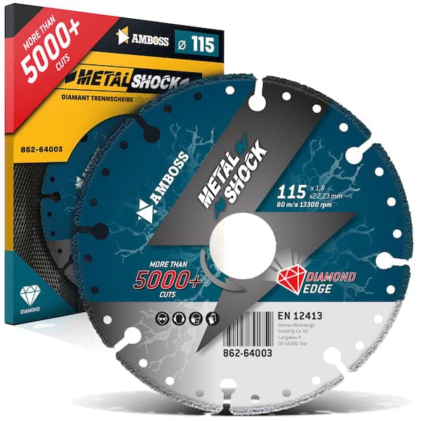Amboss Metal Shock 5000+ - Diamant Trennscheibe 115 x 1,8 x 22,23 mm