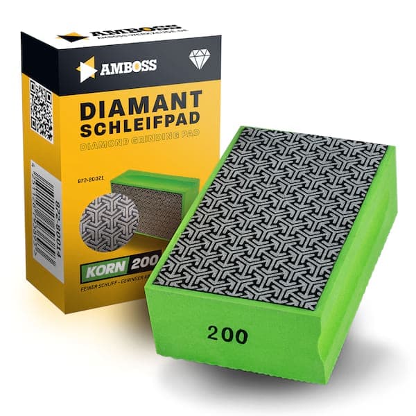 Amboss Diamant Schleifpad Korn: 200