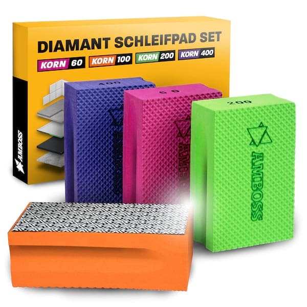 Amboss Diamant Schleifpad Set Korn 60-400