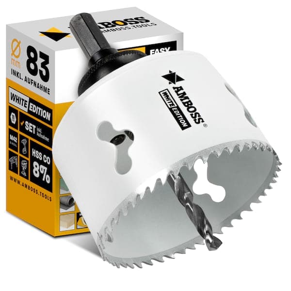 AMBOSS M42 Bimetall Lochsäge 83mm + Aufnahme