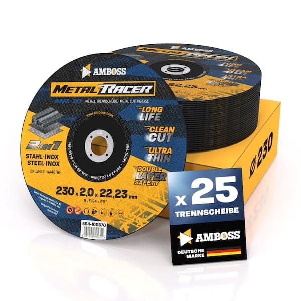 25x Amboss Metal Racer Trennscheibe | Ø230 mm - 2 mm - 22.23 mm |