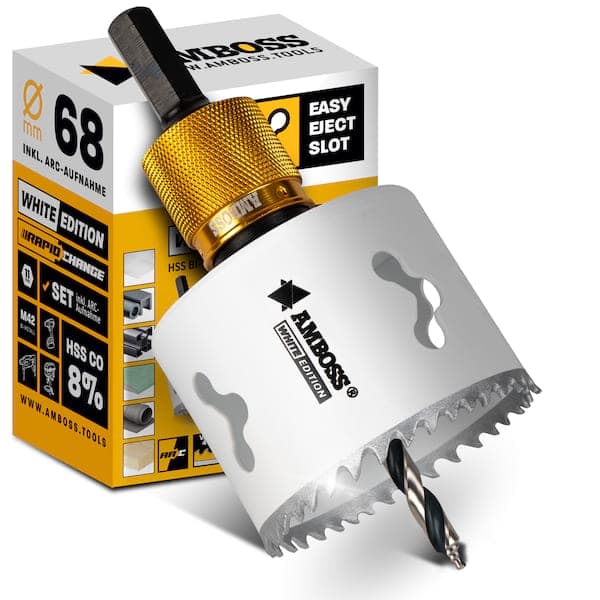 Amboss BiMetall M42 Lochsäge 68 mm mit Schnellwechselaufnahme ARC
