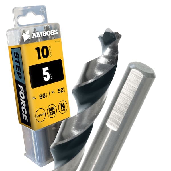10 x HSS-G STEP Force Metallbohrer DIN 338 - Ø:5 mm