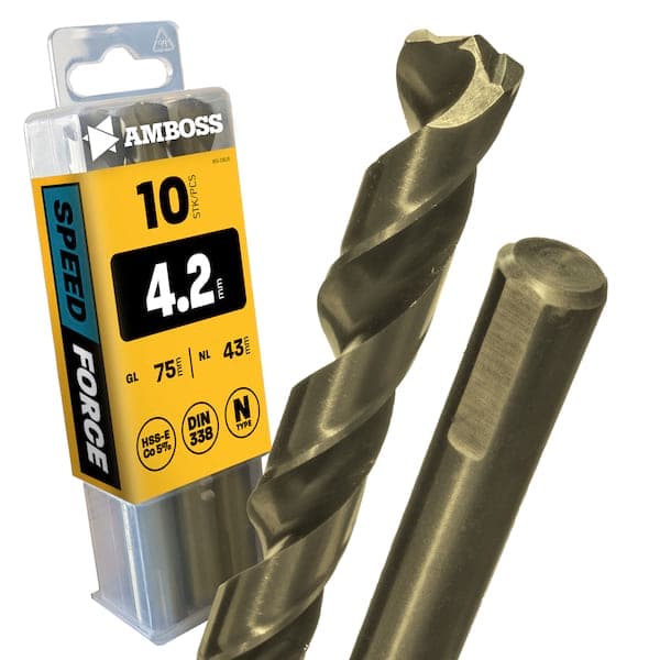 10 x HSS-ECo SPEED Force Metallbohrer DIN 338 - Ø:4.2 mm
