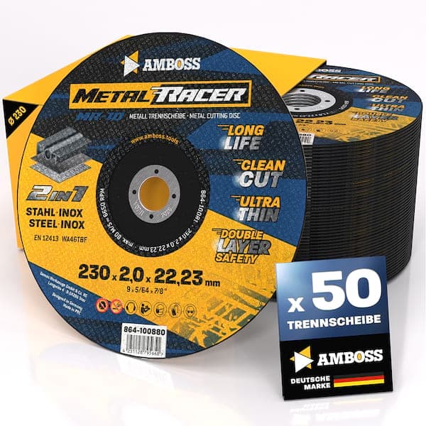 50x Amboss Metal Racer Trennscheibe | Ø230 mm - 2 mm - 22.23 mm |