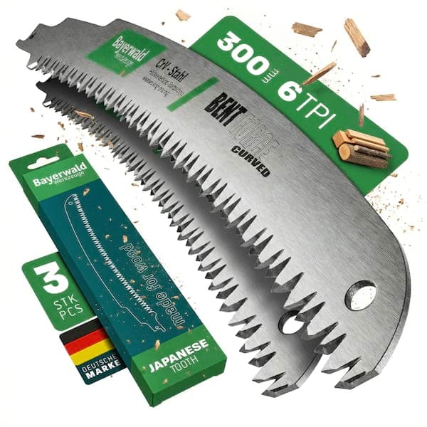 3x Bayerwald Werkzeuge Säbelsägeblatt Bent Force curved Länge 300 mm
