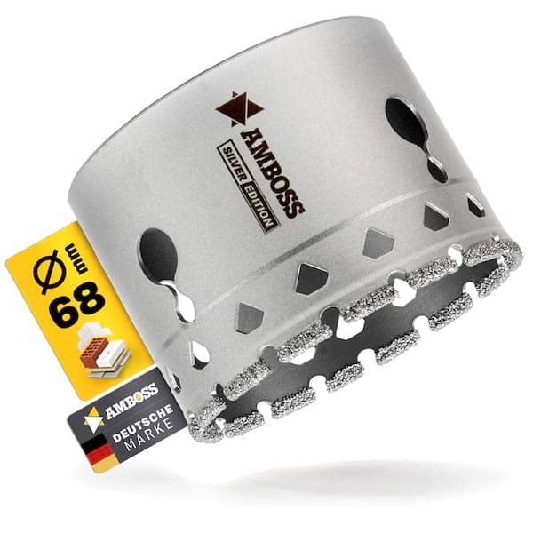 Amboss Silver Edition Diamant Lochsäge - Ø 68 mm - Schnitttiefe: 42 mm - ohne Aufnahme Zubehör