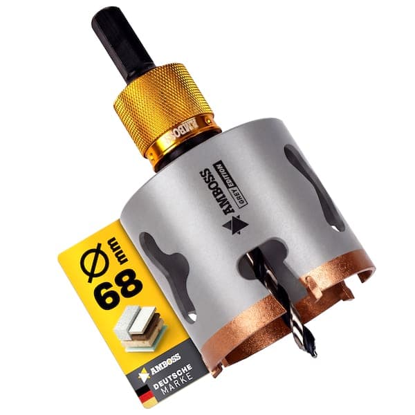 Amboss HM Lochsäge 68 mm-(inkl. 6 kant Schnellwechselaufnahme ARC)