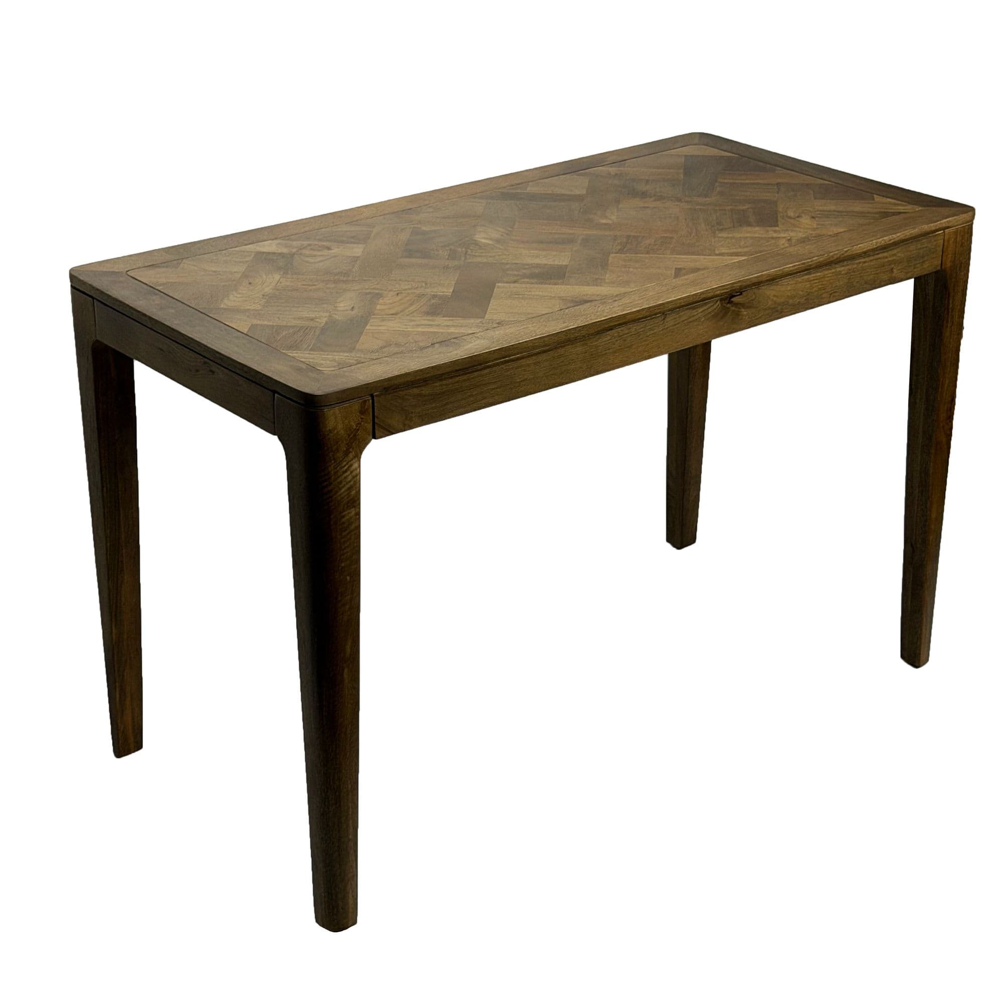 FineBuy Esstisch Massivholz Mango 120x60 cm - Rechteckiger Esszimmertisch Holz - Küchentisch modern für 6 Personen - Stabiler Holztisch - Tisch für Esszimmer Bistrotisch Handmade