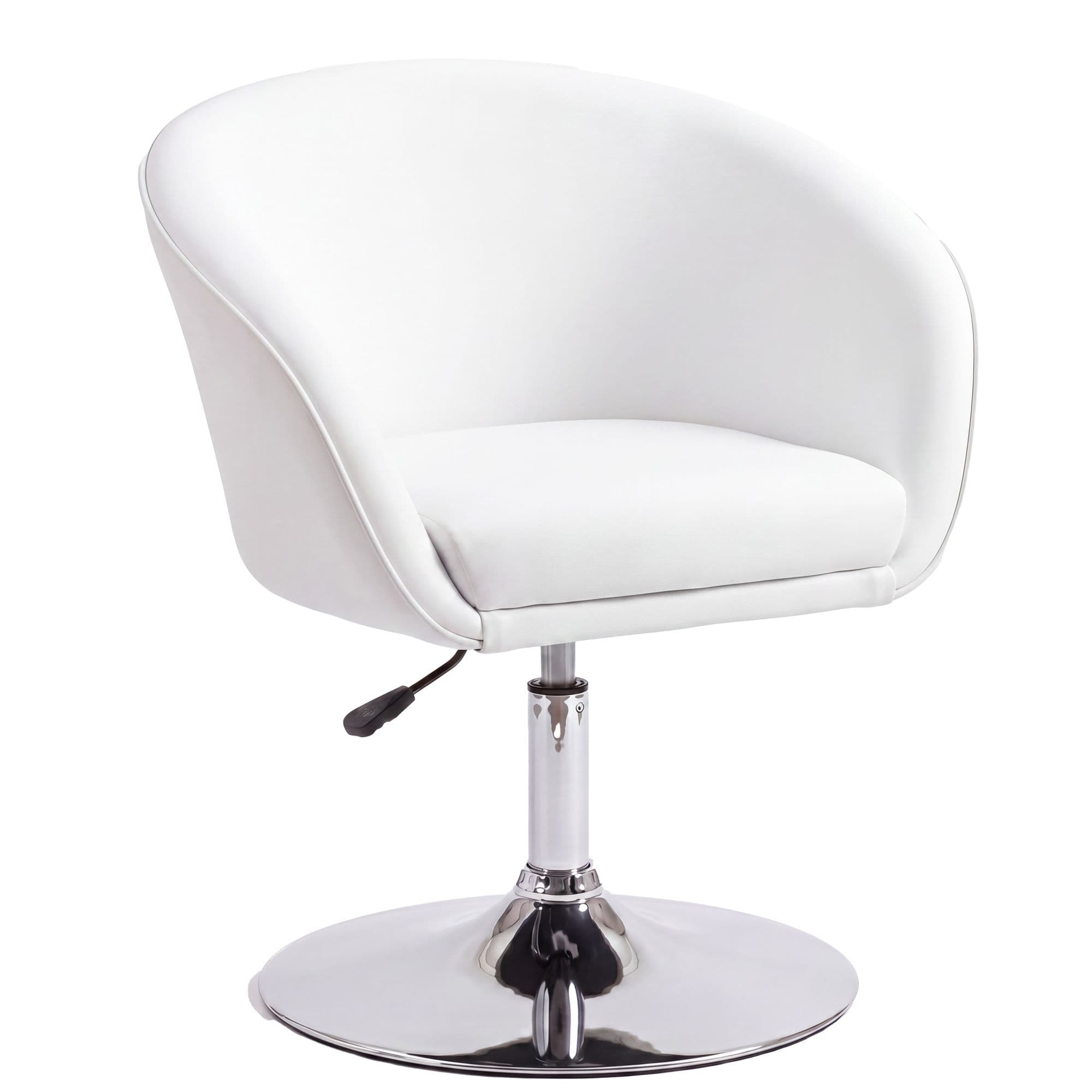 FineBuy Design Relaxsessel SV39213 Loungesessel Kunstleder Cocktailsessel, Sessel Drehbar, Esszimmerstuhl 120 kg, Clubsessel Leder-Optik, Drehstuhl Modern, Loungesessel Wartezimmerstuhl