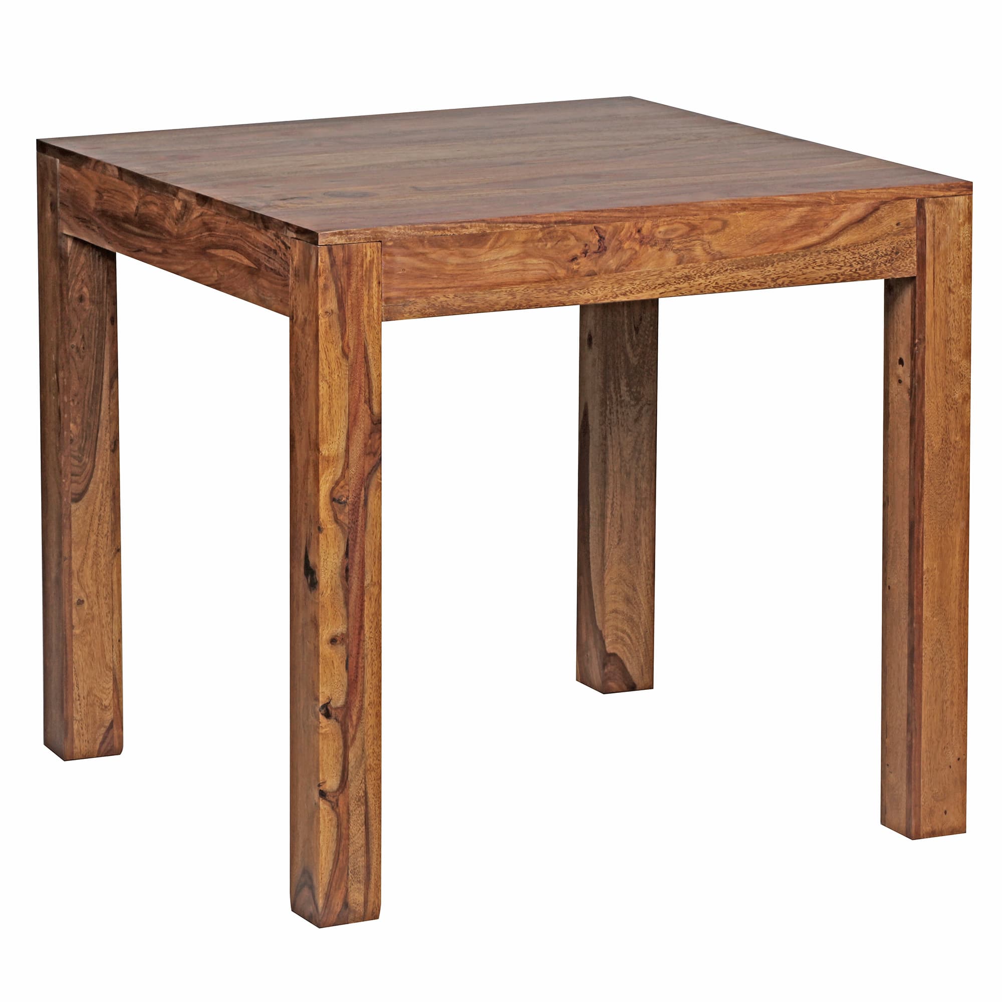 FineBuy Esstisch Sheesham Massivholz – Holztisch massiv, Design Esszimmertisch Naturholz, Küchentisch Echtholz im modernen Stil