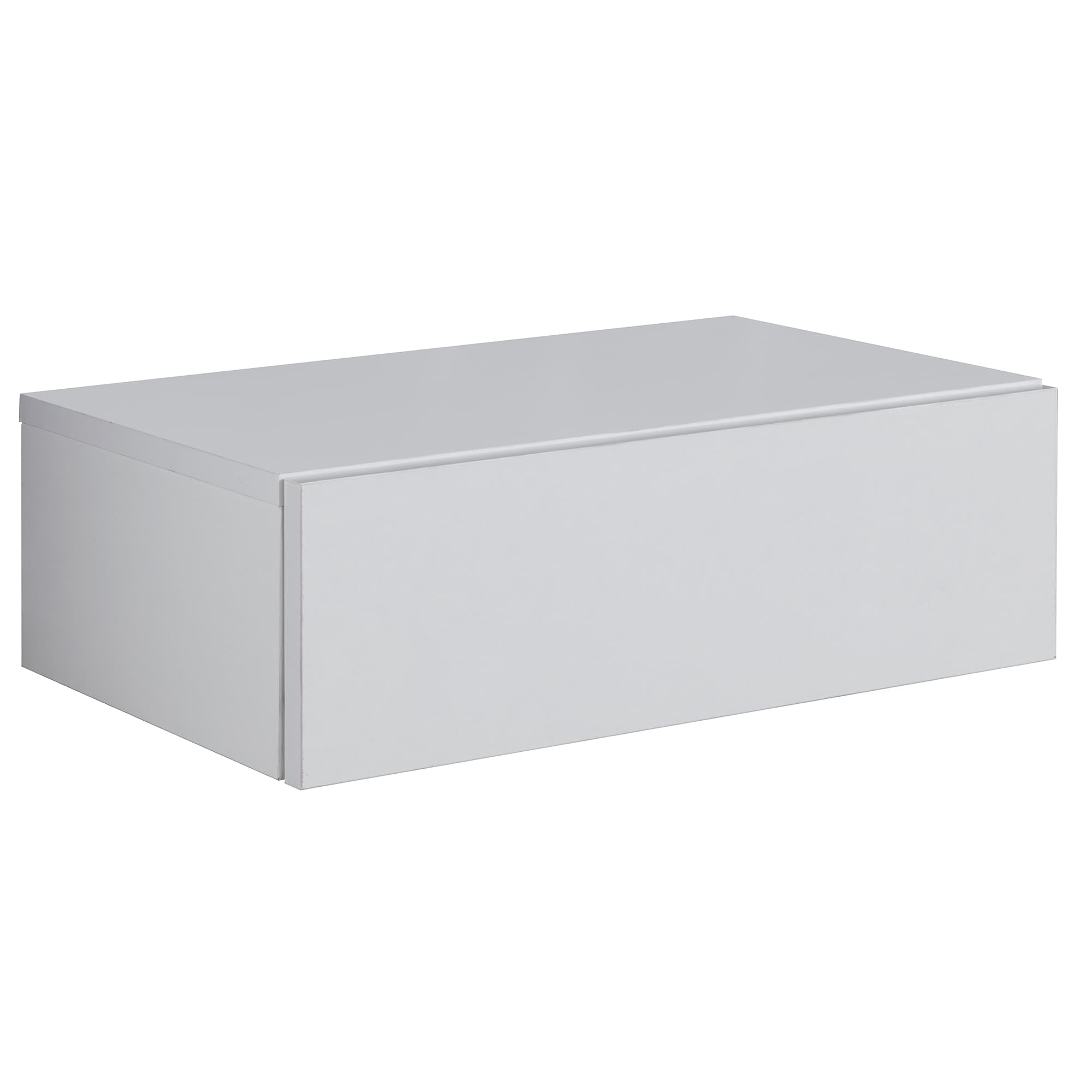 FineBuy Nachtkonsole ZADAR für Wandmontage 46x15x30cm Nachttisch Holz, Wandregal mit Schublade, Nachtschrank Wandboard für Boxspringbett schwebend, Wandkonsole Nachtkästchen hängend