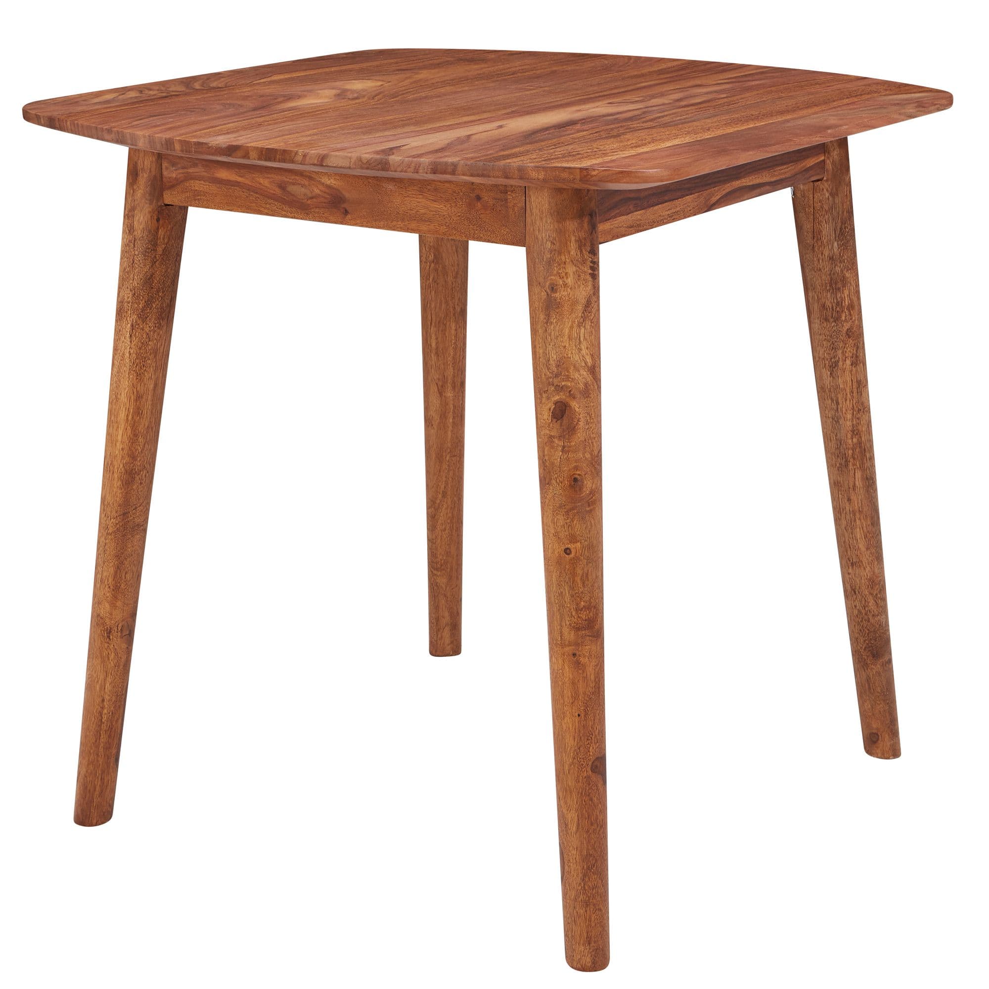 FineBuy Esszimmertisch Sheesham Massivholz Tisch, Designer Küchentisch Holz, Massiver Holztisch rustikal, Speisetisch massives Echt-Holz modern