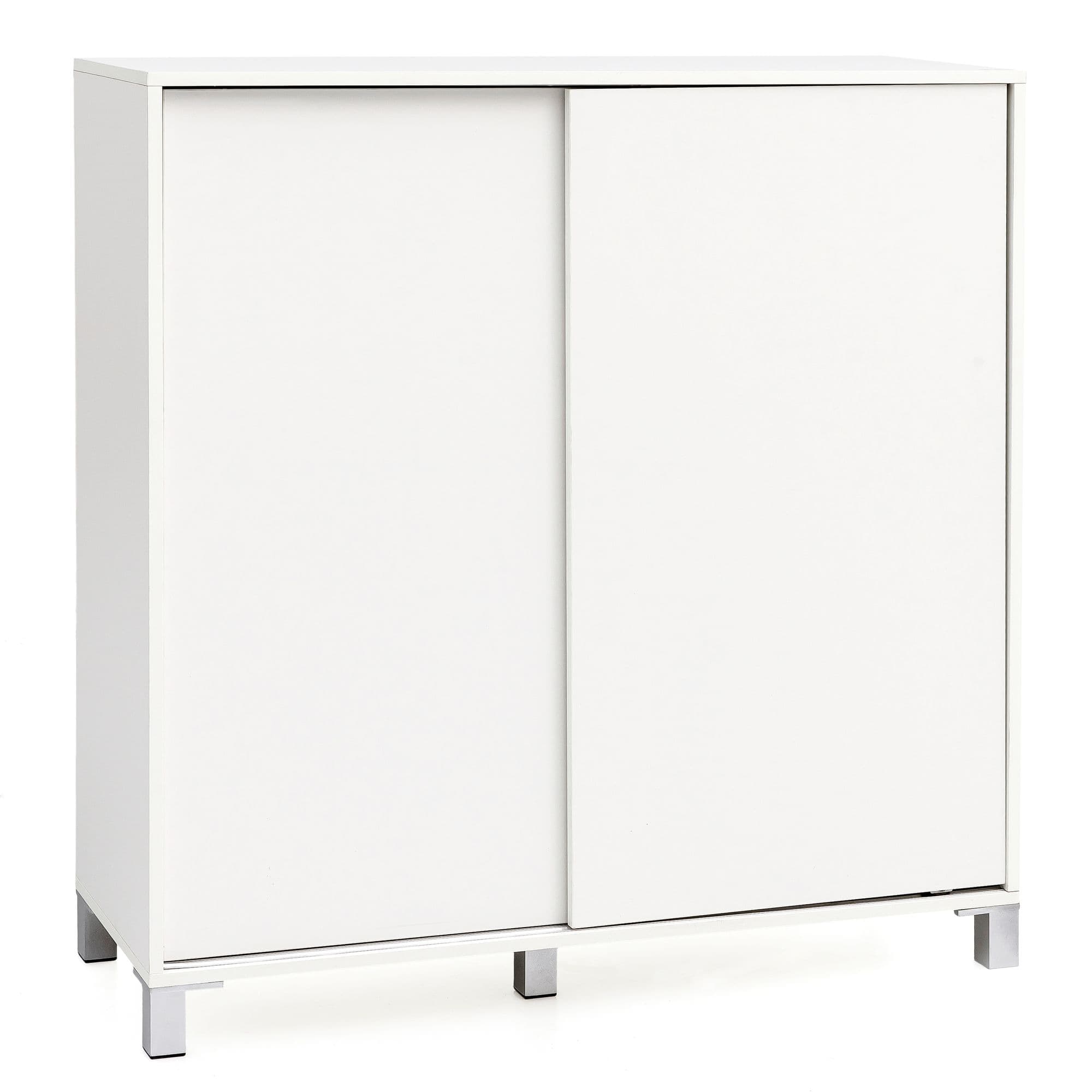 FineBuy Schuhschrank SV51780 Holz 100x108x37,5 cm Ablage Hoch, Design Schuhständer Groß 20 Paar Schuhe Schuhregal Flur, Schuh Aufbewahrung Platzsparend, Schuhablage Dielenmöbel Modern XXL