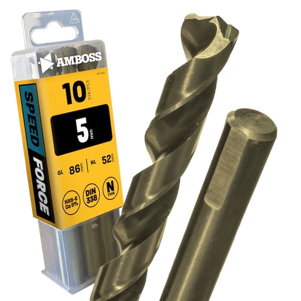 10 x HSS-ECo SPEED Force Metallbohrer DIN 338 - Ø:5 mm