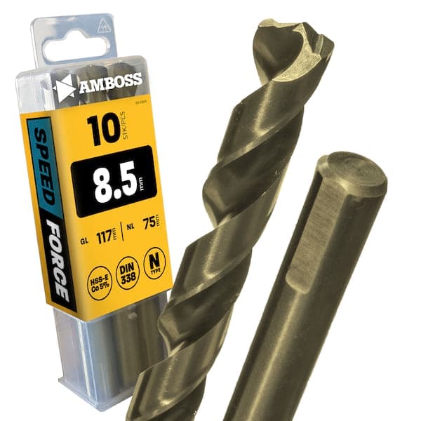 10 x HSS-ECo SPEED Force Metallbohrer DIN 338 - Ø:8.5 mm