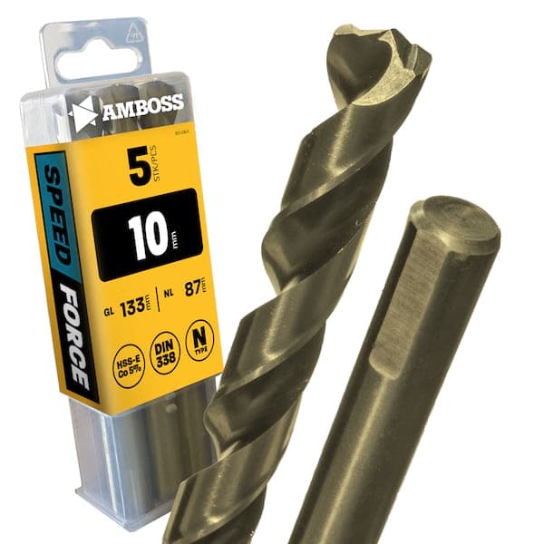 5 x HSS-ECo SPEED Force Metallbohrer DIN 338 - Ø:10 mm