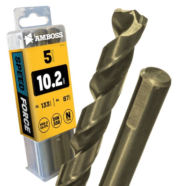 5 x HSS-ECo SPEED Force Metallbohrer DIN 338 - Ø:10.2 mm