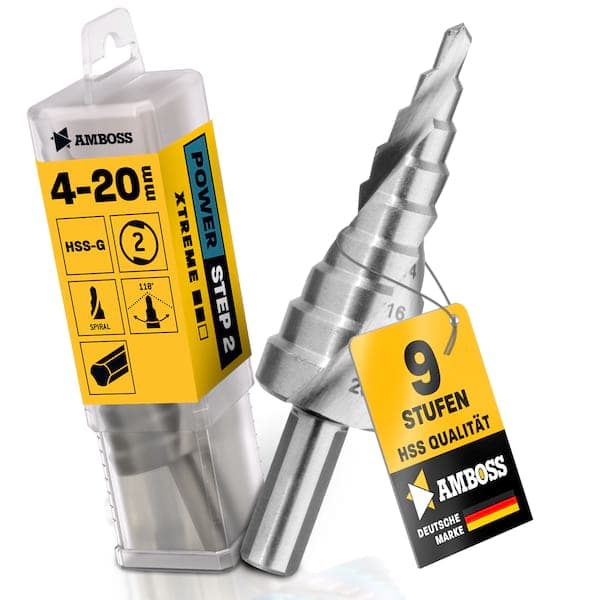 AMBOSS Stufenbohrer HSS-G D:4-6-8-10-12-14-16-18-20mm