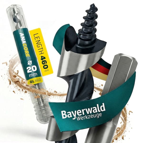 Ø 20 mm 460 mm Länge Bayerwald ANACORE HCS Schlangenbohrer