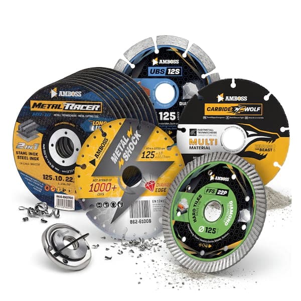 AMBOSS CutMaster Pro - Das15-teilige Trennscheiben-Mega-Set